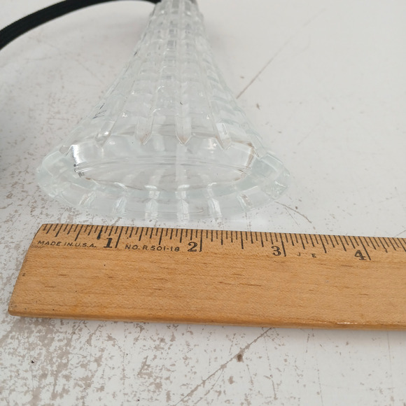 Vintage Style Clear Glass Perfume Atomizer Bottle with Black Bulb & Tassel 5" - Picture 8 of 9